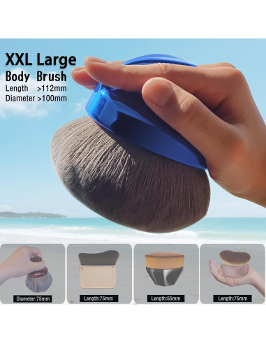 Brocha de Maquillaje Corporal Yoyair 112mm para Autobronceador