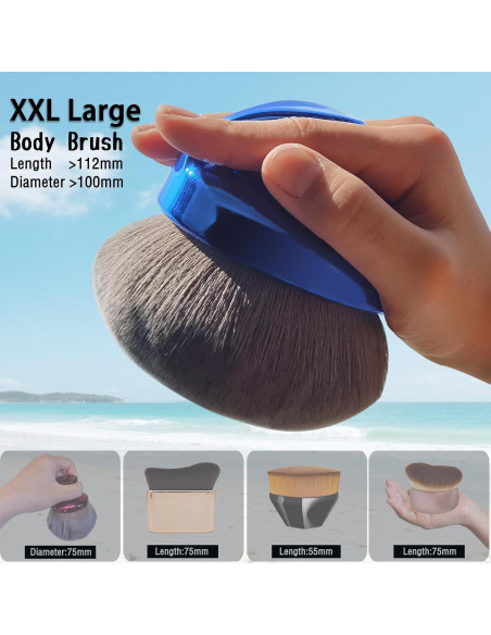 Brocha de Maquillaje Corporal Yoyair 112mm para Autobronceador