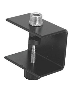 Abrazadera de Micrófono de Mesa OnStage TM03, Negra, 5/8"-27
