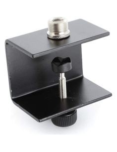 Abrazadera de Micrófono de Mesa OnStage TM03, Negra, 5/8"-27 2