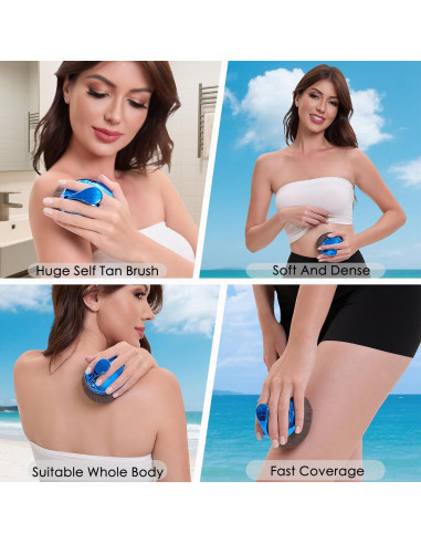 Brocha de Maquillaje Corporal Yoyair 112mm para Autobronceador