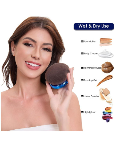 Brocha de Maquillaje Corporal Yoyair 112mm para Autobronceador