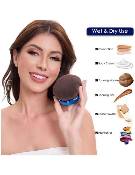 Brocha de Maquillaje Corporal Yoyair 112mm para Autobronceador