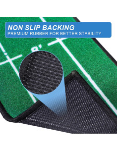 Alfombra de Putting de Golf Ponsonbay 0.3x2.8m Antideslizante 2