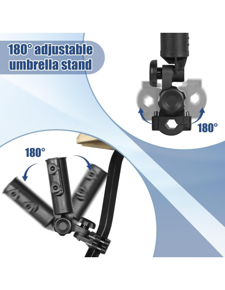 Soporte para Paraguas CHENGWEI Ajustable 180 para Carro de Golf