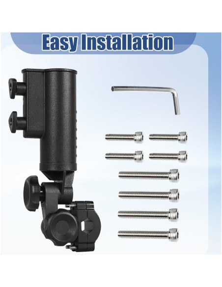 Soporte para Paraguas CHENGWEI Ajustable 180 para Carro de Golf