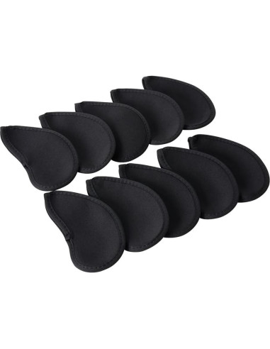 10 Fundas de Cabeza de Golf Neopreno Yuguolorry Negro