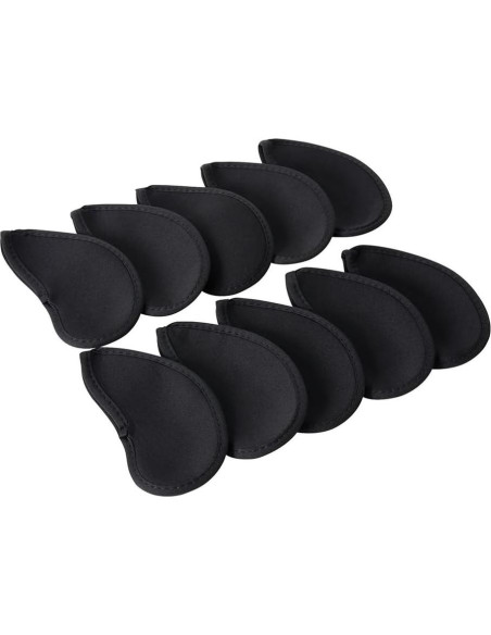 10 Fundas de Cabeza de Golf Neopreno Yuguolorry Negro