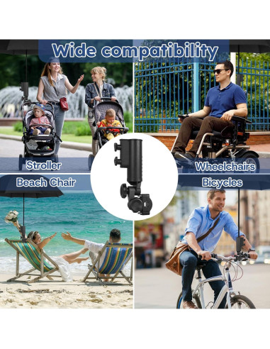 Soporte para Paraguas CHENGWEI Ajustable 180 para Carro de Golf