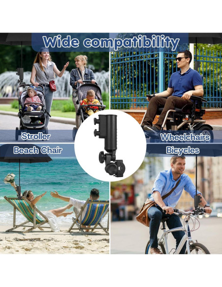 Soporte para Paraguas CHENGWEI Ajustable 180 para Carro de Golf