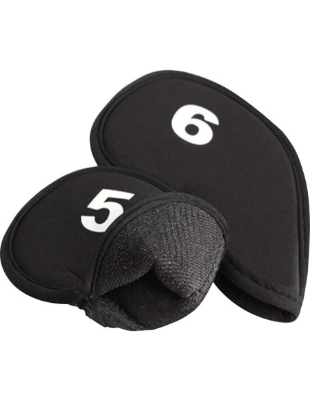 10 Fundas de Cabeza de Golf Neopreno Yuguolorry Negro