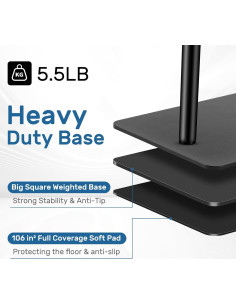 Soporte de Micrófono de Piso BILIONE LD36 Ajustable 2.79kg 2