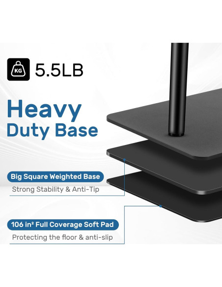 Soporte de Micrófono de Piso BILIONE LD36 Ajustable 2.79kg