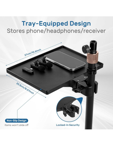 Soporte de Micrófono de Piso BILIONE LD36 Ajustable 2.79kg