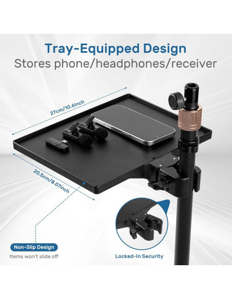 Soporte de Micrófono de Piso BILIONE LD36 Ajustable 2.79kg