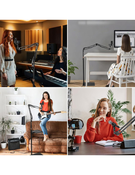 Soporte de Micrófono de Piso BILIONE LD36 Ajustable 2.79kg