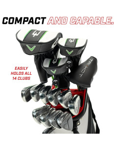 Bolsa de Golf de Pie Izzo Quick 9 - 5 Bolsillos Impermeables 2