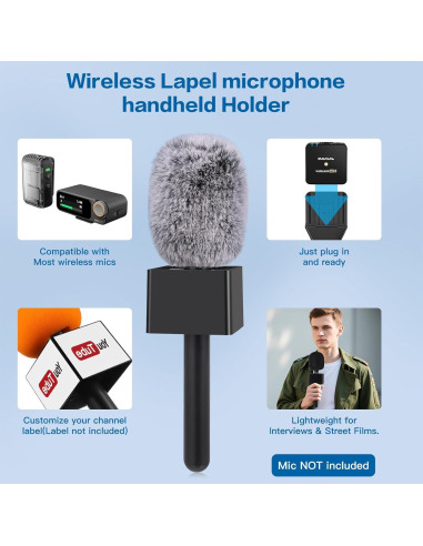 Mango de Micrófono ZealSound HW23 para DJI/Rode/Hollyland