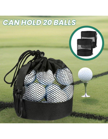 2 Bolsas de Almacenamiento para Pelotas de Golf EupHHonycs