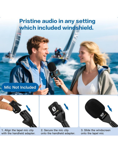 Mango de Micrófono ZealSound HW23 para DJI/Rode/Hollyland