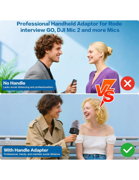 Mango de Micrófono ZealSound HW23 para DJI/Rode/Hollyland