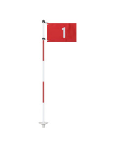 Bandera de Golf Dittoven 1.83 m Doble Cara con Poste Ajustable