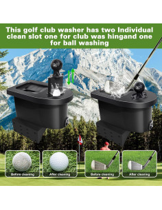 Kit de Lavado de Pelotas de Golf Orle Oko con Soporte Universal 2