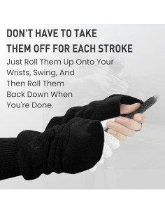 Guantes de Golf Invierno FINGER TEN Mitones Forro Polar Grande 2