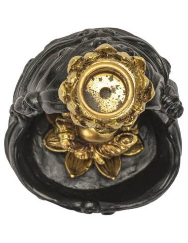Quemador de Incienso Retroceso Buda Dorado 10 cm Pacific Giftware