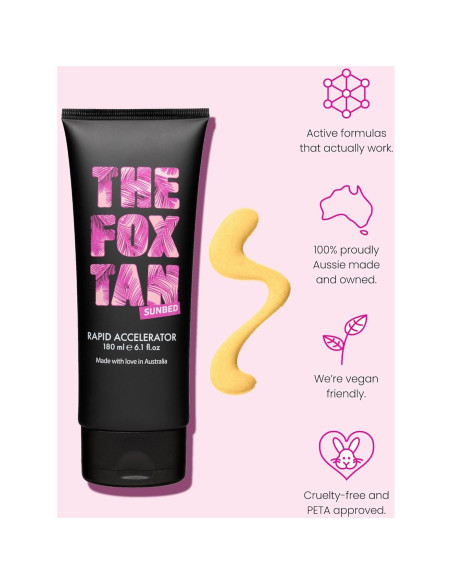 Acelerador Rápido The Fox Tan 180ml - Bronceado Oscuro Vegano