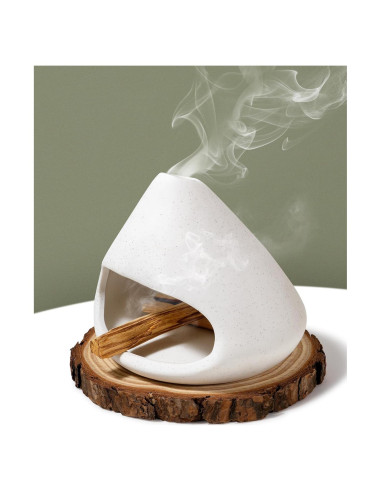 Quemador de Incienso de Cerámica NYEONHRT Blanco 0.64 kg