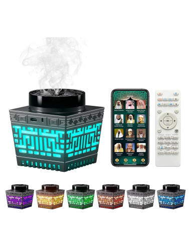 Horno de Incienso Eléctrico Telawah 2 en 1 con Altavoz Bluetooth