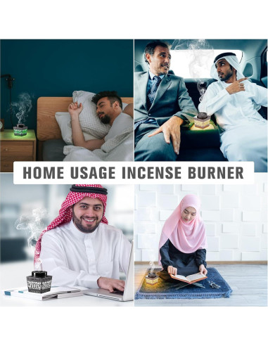 Horno de Incienso Eléctrico Telawah 2 en 1 con Altavoz Bluetooth
