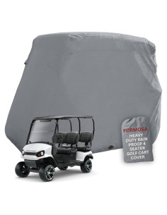 Cubierta de Carro de Golf Formosa 4 Pasajeros Gris 203 cm
