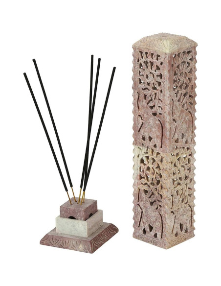 Soporte para Incienso ARTISENIA de Piedra Jabón 25.4x7.62cm