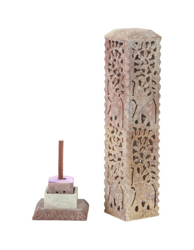 Soporte para Incienso ARTISENIA de Piedra Jabón 25.4x7.62cm