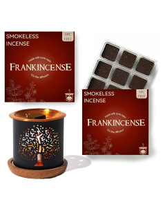 Bloques de Incienso Aromafume Frankincense 18 Piezas + Quemador