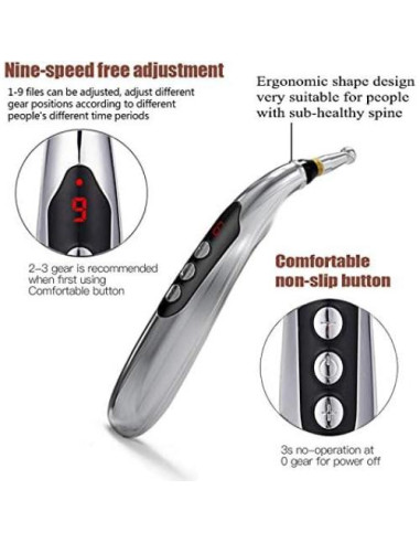 Bolígrafo de Acupuntura Electrónico MUXAN 3 en 1 Recargable