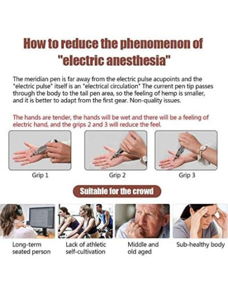 Bolígrafo de Acupuntura Electrónico MUXAN 3 en 1 Recargable