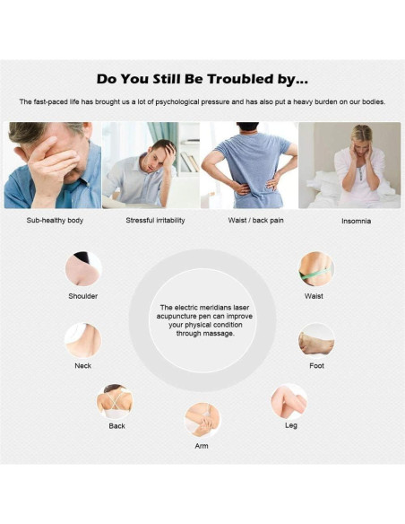 Bolígrafo de Acupuntura Electrónico MUXAN 3 en 1 Recargable