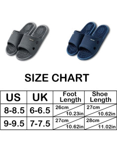 Zapatillas de Masaje Acupresión Unisex Antideslizantes Azul 38-41 2