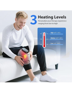 Masajeador de Rodilla Calentado Moacey HC-008 3 en 1 Ajustable 2