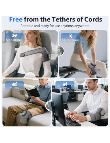 Masajeador de Rodilla Calentado Moacey HC-008 3 en 1 Ajustable