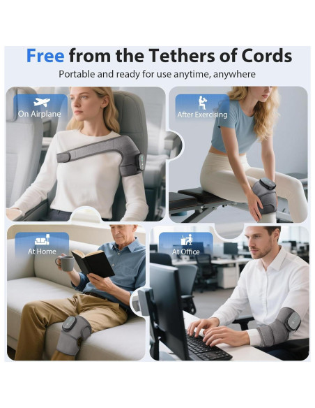 Masajeador de Rodilla Calentado Moacey HC-008 3 en 1 Ajustable