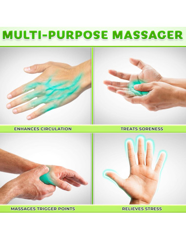 Juego de Masaje para Dedos y Manos EcoEarth - 7 Piezas