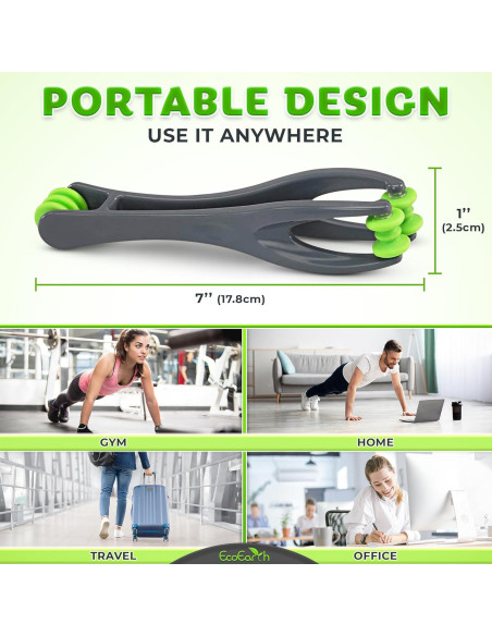 Juego de Masaje para Dedos y Manos EcoEarth - 7 Piezas