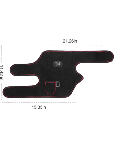 Funda de Rodilla Calentada PKSTONE Geeloa con Masaje Vibrante