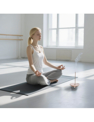 Soporte de Incienso Cerámica E-ROOM TREND 10.8 cm Blanco