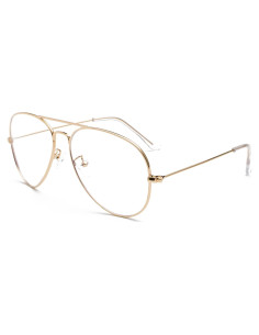 Gafas Aviador EYLRIM Anti Luz Azul Unisex Marco Metal