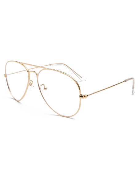 Gafas Aviador EYLRIM Anti Luz Azul Unisex Marco Metal